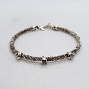 AVON - Delicate Silver Chain Bracelet with Cubic Sirconia